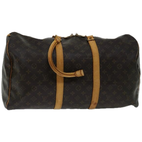 LOUIS VUITTON Monogram Keepall 50 Boston Bag M41426 LV Auth - Picture 2 of 13
